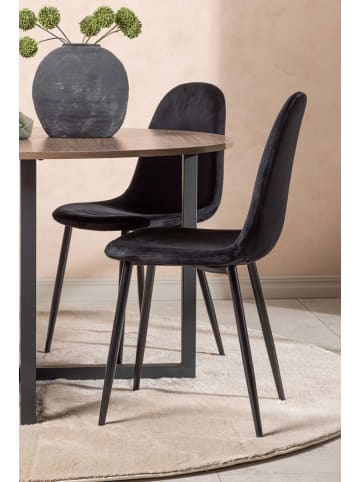 ebuy24 Essgruppe Durango 5 (5-teilig) Schwarz 120 x 120 cm