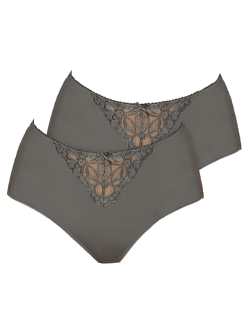Viania 2er Pack Taillenslip in graphite