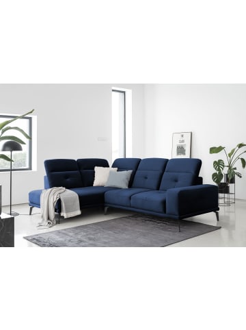 MF Design Neviro Recamiere Links in Navyblau -  (L) 200 x (B) 275 x (H) 98 cm