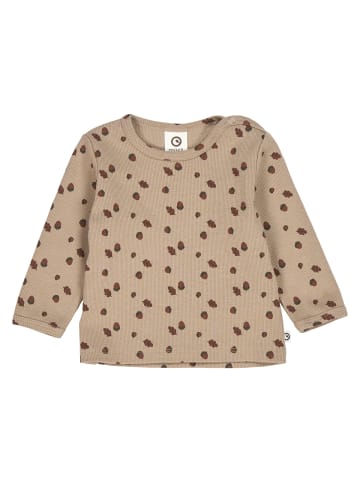 müsli Babylangarmshirt in Beige/ Root/ Deep green