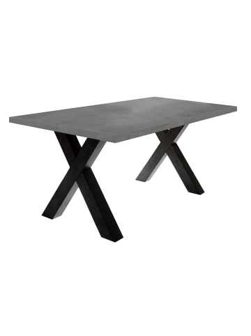 58 aufm Kessel ESSZIMMERTISCH Eike 8 160 x 90 x 75 Esstisch Schwarzstahl/Graphit