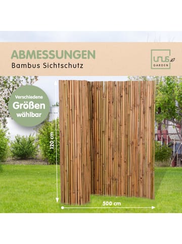 UNUS Sichtschutz Bambus in Braun