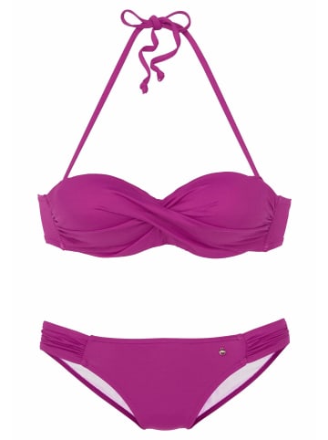 S. Oliver Bügel-Bandeau-Bikini in fuchsia