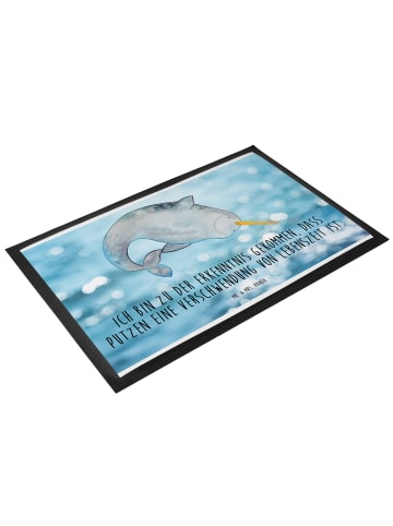 Mr. & Mrs. Panda Schmutzfangmatte Narwal mit Spruch in OZeichenanblue