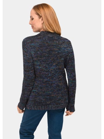GOLDNER Kurzgröße:  Winterpullover mit Glanzeffekt in bunt