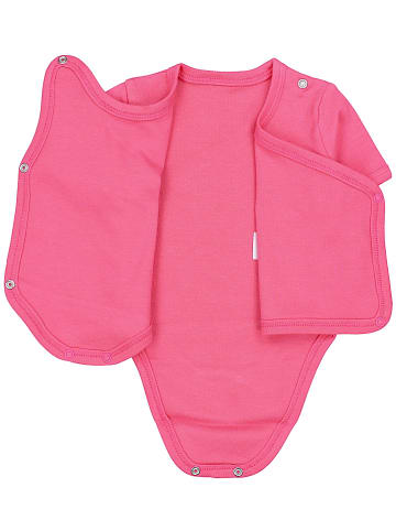 TupTam Baby Mädchen Kurzarm Wickelbody 5er Set in rosa/gelb