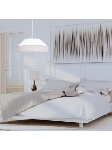 Licht-Erlebnisse Pendelleuchte Ø 45 x (T)88 cm in Weiß