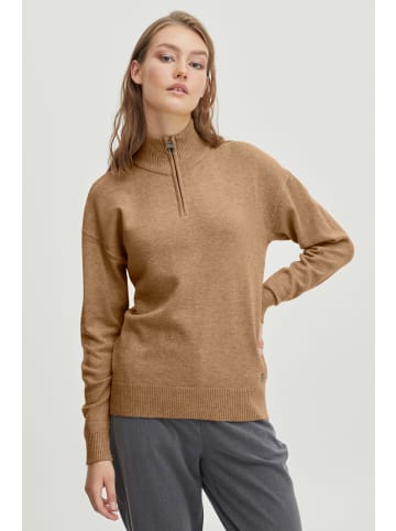 Oxmo Rollkragenpullover OXRita in Beige