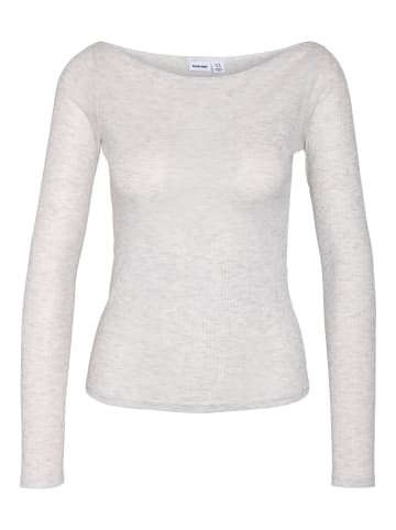 Noisy may Bluse in White Melange1