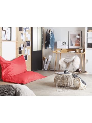Beliani Sitzsack FUZZY in Rot - (W) 140 x (H) 20 x (L) 180 cm
