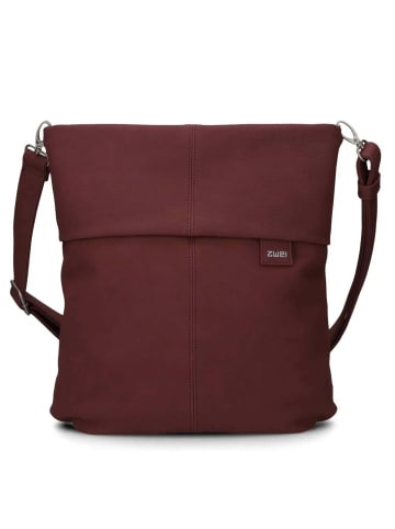 Zwei Mademoiselle M12 - Schultertasche 32 cm (cord-mocca) in rubin