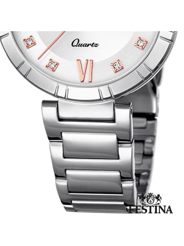 Festina Analog-Armbanduhr Festina Mademoiselle silber mittel (ca. 33mm)