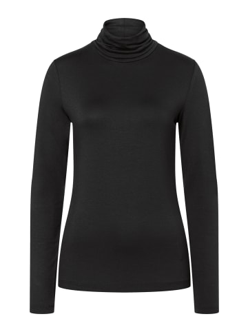 More & More softes Basic-Rollkragenshirt in black