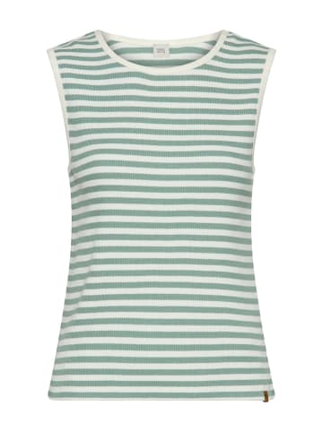 Camel Active Top mit Rundhalsausschnitt in Jadeblau