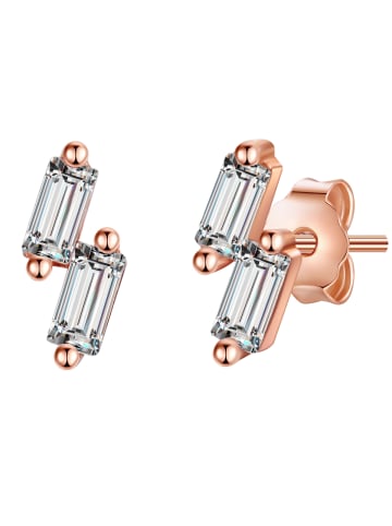 Glanzstücke München Ohrstecker Sterling Silber roségold Zirkonia weiß in roségold