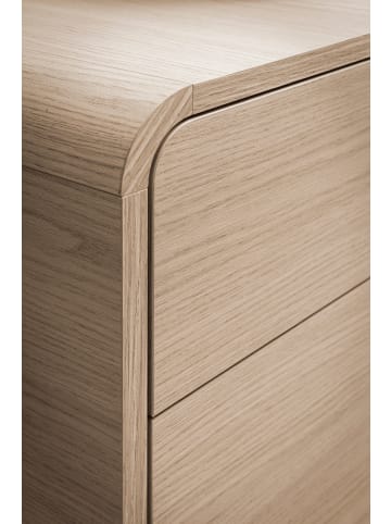 Furn.Design Sideboard Eiche Natur, Kommode 180 cm mit 3-Türen und 3 Schubladen, Push-To-Open