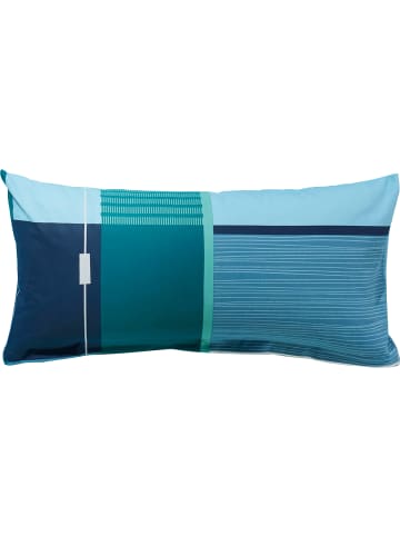 Erwin Müller Edel Flanell Kissenbezug in blau-türkis