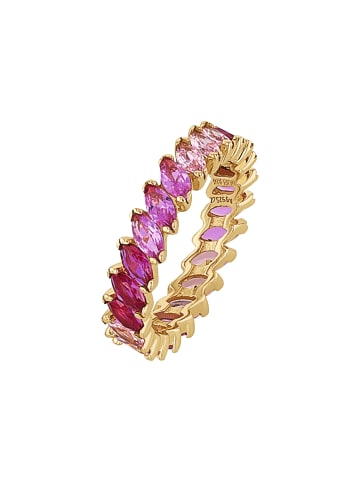 Noelani Ring Silber 925, gelbvergoldet in Pink