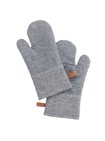 Wenko Topfhandschuhe ADA STRIPES, 2er-Set in Grau, (B) 17 x (H) 33 x (L) 3 cm