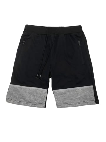 Forbest Kurze Basic Sport Sweat Shorts in Schwarz