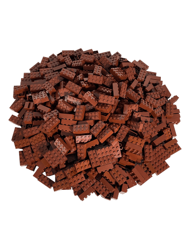 LEGO 2x4 Hochsteine 3001 250x Teile - ab 3 Jahren in brown