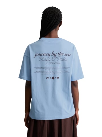 Marc O'Polo DENIM Logo-T-Shirt relaxed in Flaxflower Blue