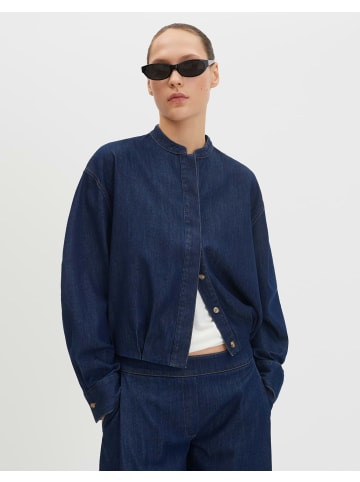 someday. Denim-Blazer mit Ballonärmeln in Rinsed Dark Blue