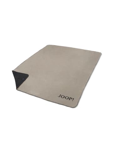 JOOP! JOOP! UNI-DOUBLEFACE Wohndecke 150x200cm, Stein-Anthrazit