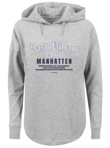 F4NT4STIC Oversized Hoodie East Village Manhatten OVERSIZE HOODIE in grau