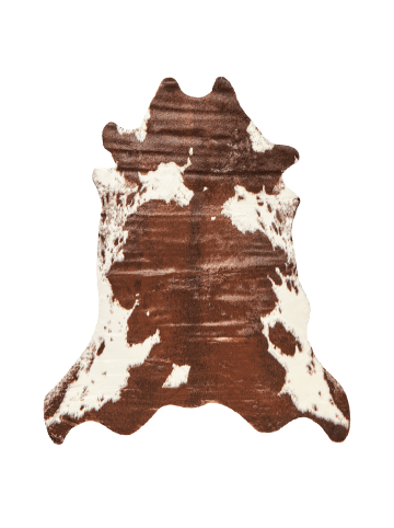 Beliani Schaffell BOGONG in Braun/Weiß - (W) 120 x (H) 1 x (L) 170 cm