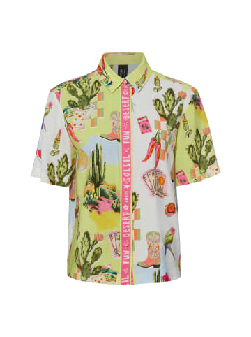 MARC CAIN SPORTS Bluse in zitrone weiß - 0001
