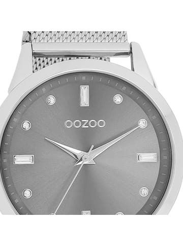 Oozoo Armbanduhr Oozoo Timepieces silber groß (ca. 40mm)