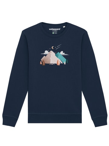 wat? Apparel Sweatshirt Night & Clouds in Dunkelblau