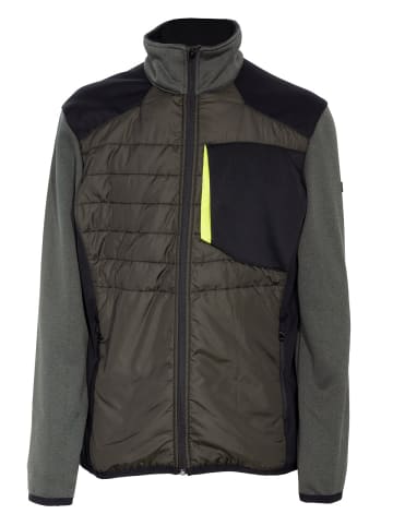 Hybridjacke in dunkelgrün lime