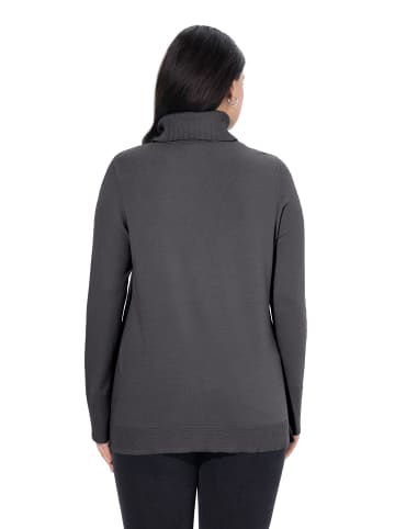 Ulla Popken Pullover in anthrazit melange