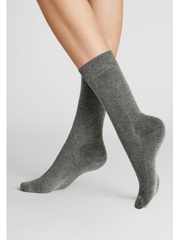 Hudson Socken Air Plush anatomische Sohle in Grau-mel.