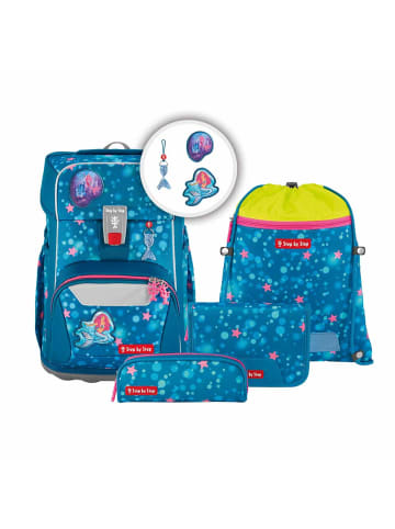 Step by Step GIANT Schulranzen-Set Mermaid Lola 5-tlg. in blau
