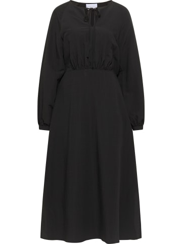 usha WHITE LABEL Kleid Langarm Maxi in Schwarz