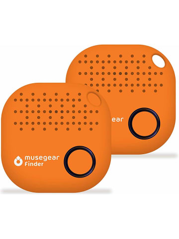 musegear Bluetooth-Schlüsselfinder "Finder 2" in orange - 2er Pack