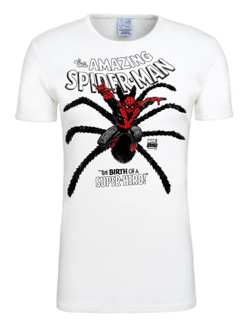 Logoshirt T-Shirt Spider-Man Birth in altweiss