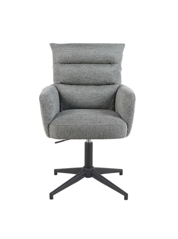 DUBI Möbel 2er-Set: Bürostuhl Mika-Romy in Grau - (B)59 x (H)91 x  (T)66 cm