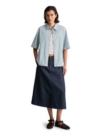 Marc O'Polo DENIM Streifen-Bluse regular in Light Blue