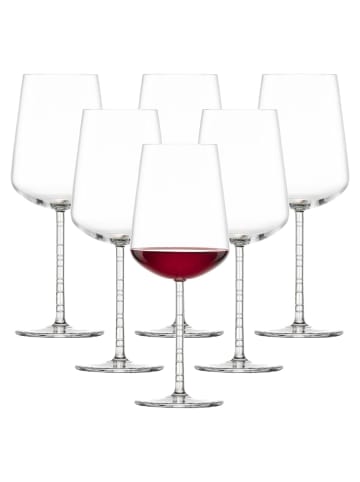 Zwiesel Glas 6er Set Bordeaux Rotweingläser Journey in 633 ml in transparent