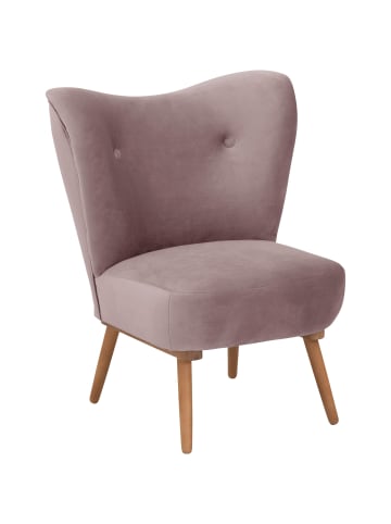 58 aufm Kessel COCKTAILSESSEL Kayra Samtvelours rosé