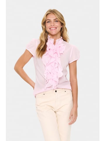 SAINT TROPEZ Langarm - Hemd TilliSZ Gerade Passform in Pink-a-boo