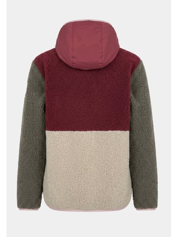 Derbe Fleecejacke Kuschelby Colorblocking in morel/rainy day