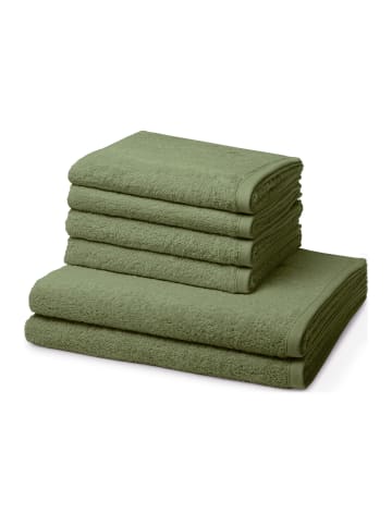 Ross 4 X Handtuch 2 X Duschtuch im Set Vita in Olive