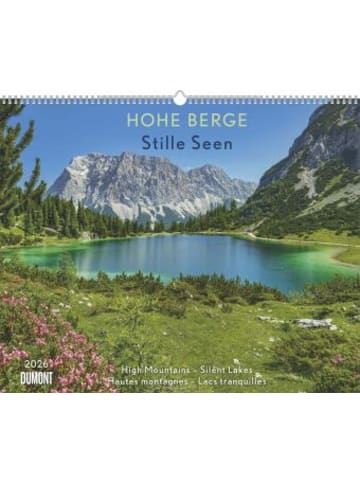 DuMont Kalenderverlag Kalender - DUMONT - Hohe Berge - Stille Seen 2026 - Wandkalender 52 x 43 cm, La