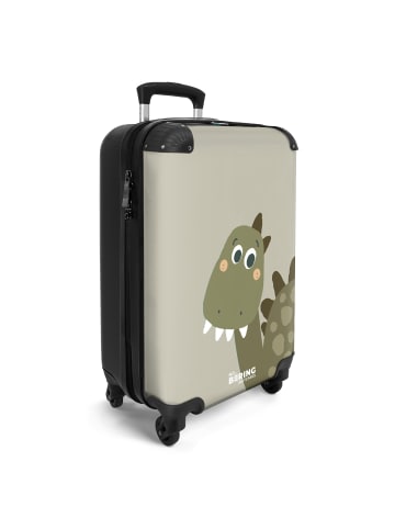 NoBoringSuitCases Suitcase, Koffer, Reisekoffer Grüner Dinosaurier