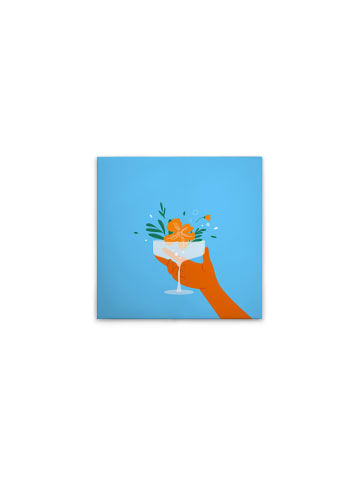 A.S. Création Leinwandbild Canvas Flower Glass Blau